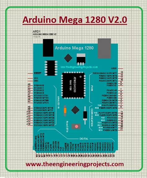 arduino mega 1280|Arduino Mega 1280 Library for Proteus V2.0 .